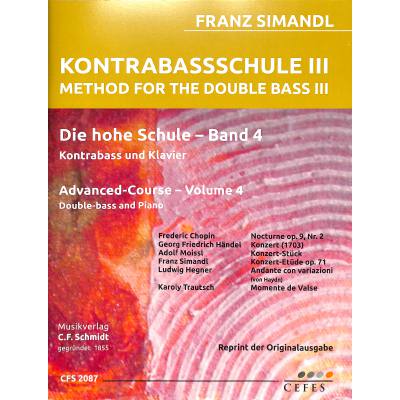 9790500334194 - Kontrabass Schule 3 | Die hohe Schule 4