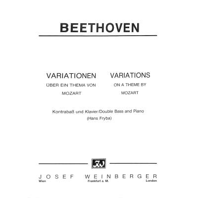 9790500831013 - Variationen über Bei Männern welche Liebe fühlen