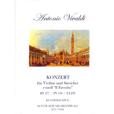 9790501357147 - Konzert e-moll (il favorito) RV 277 Pv 106 F 1 208