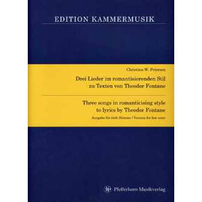 9790501391493 - 3 Lieder im romantisierenden Stil zu Texten von Theodor Fontane