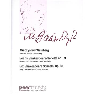 9790501872145 - 6 Shakespeare Sonette op 33