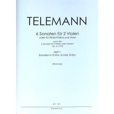 9790502740160 - 6 Sonaten 1 nach op 2