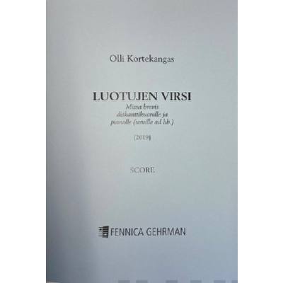 9790550115651 - Luotujen virsi | Missa brevis