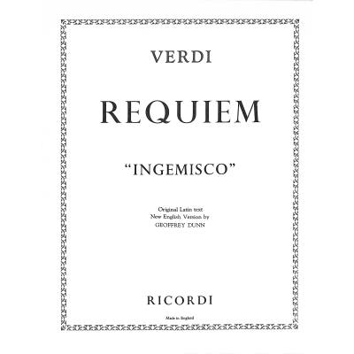 9790570020942 - Ingemisco (Requiem)