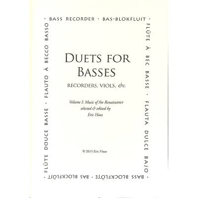 9790570588305 - Duets for basses