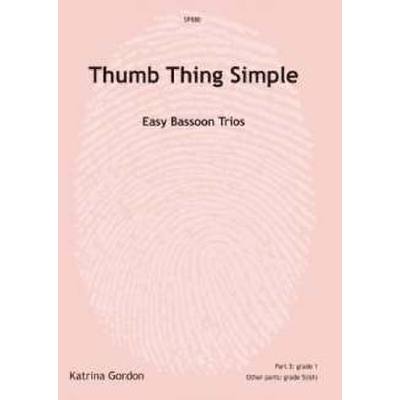 9790579998808 - Thumb thing simple - easy bassoon trios