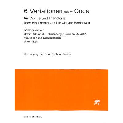 9790700359775 - 6 Variationen mit Coda über ein Thema von Beethoven