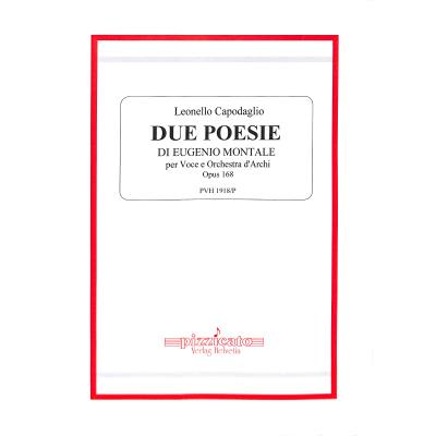 9790705100716 - 2 Poesie di Eugenio Montale op 168