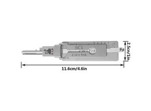 9795002695422 - Maerex - 2-in-1-Werkzeuge Decoder-Schlösser professionelles Handschlosserwerkzeug SC1