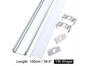 9795002831899 - Maerex - 100 cm geformte Aluminium-Kanalhalterung für LED-Lichtleiste unter Schranklampe (yw)