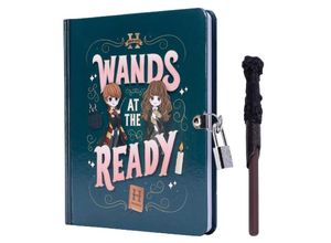 9798886633832 - Harry Potter Wands at the Ready Lock & Key Diary - Insights Gebunden