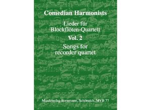 9990000019458 - Lieder für Blockflöten-Quartett Band 2 - Comedian Harmonists