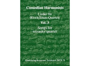 9990000028399 - Lieder für Blockflöten-Quartett Band 3 - Comedian Harmonists