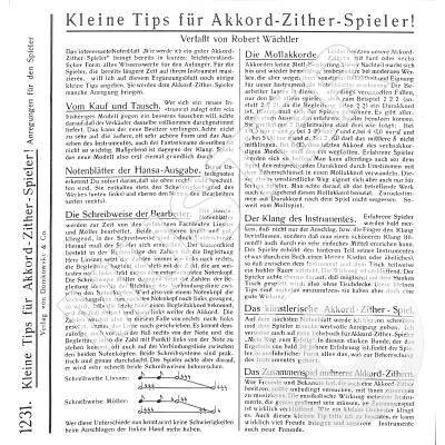 9990051534979 - Kleine Tips für den Akkordzither Spieler