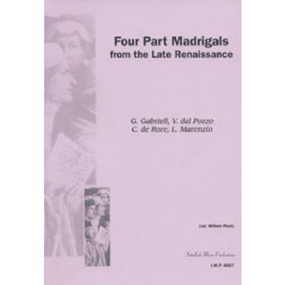 9990051848854 - 4 part Madrigals from the late Renaissance