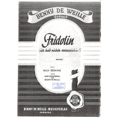 9990090851990 - Fridolin (ich hab nichts anzuziehn)